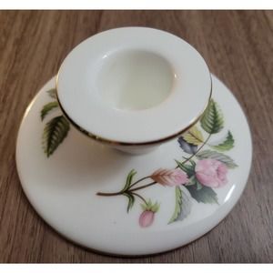 Perfect! Wedgwood "Hathaway Rose" Candle Holders (There are two) Made in England